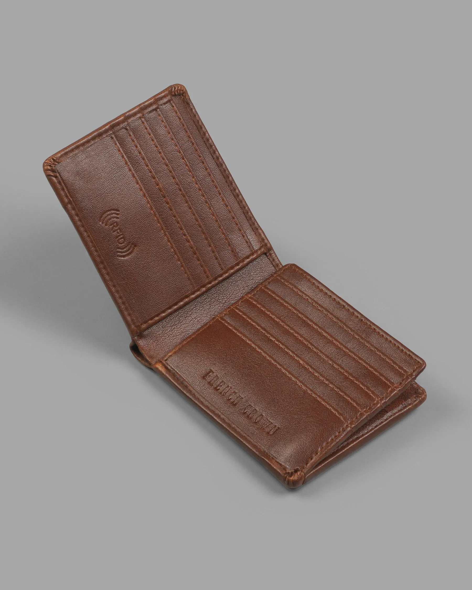 Tan Vegan Leather 18 Card Holders Handcrafted Wallet