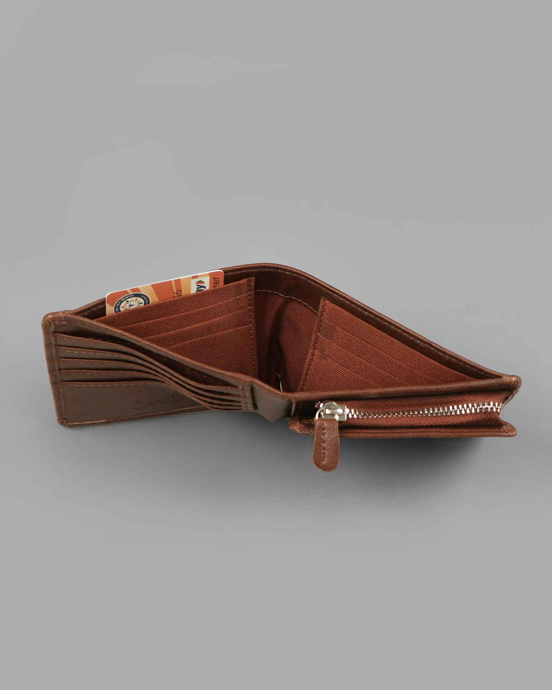Tan Vegan Leather 18 Card Holders Handcrafted Wallet