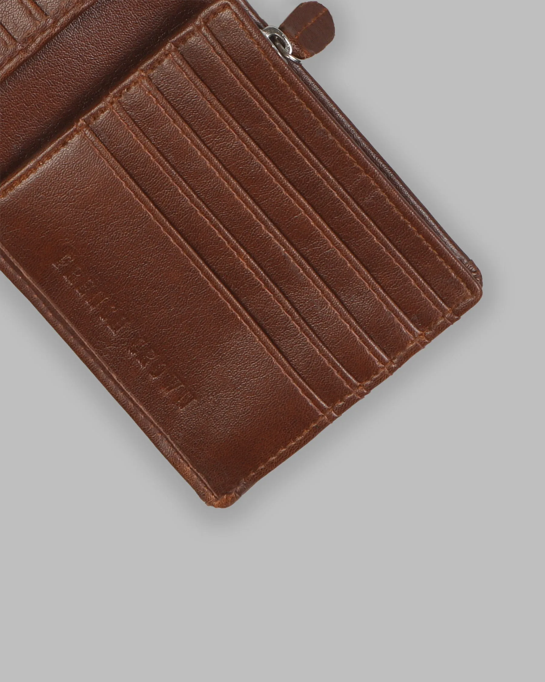 Tan Vegan Leather 18 Card Holders Handcrafted Wallet