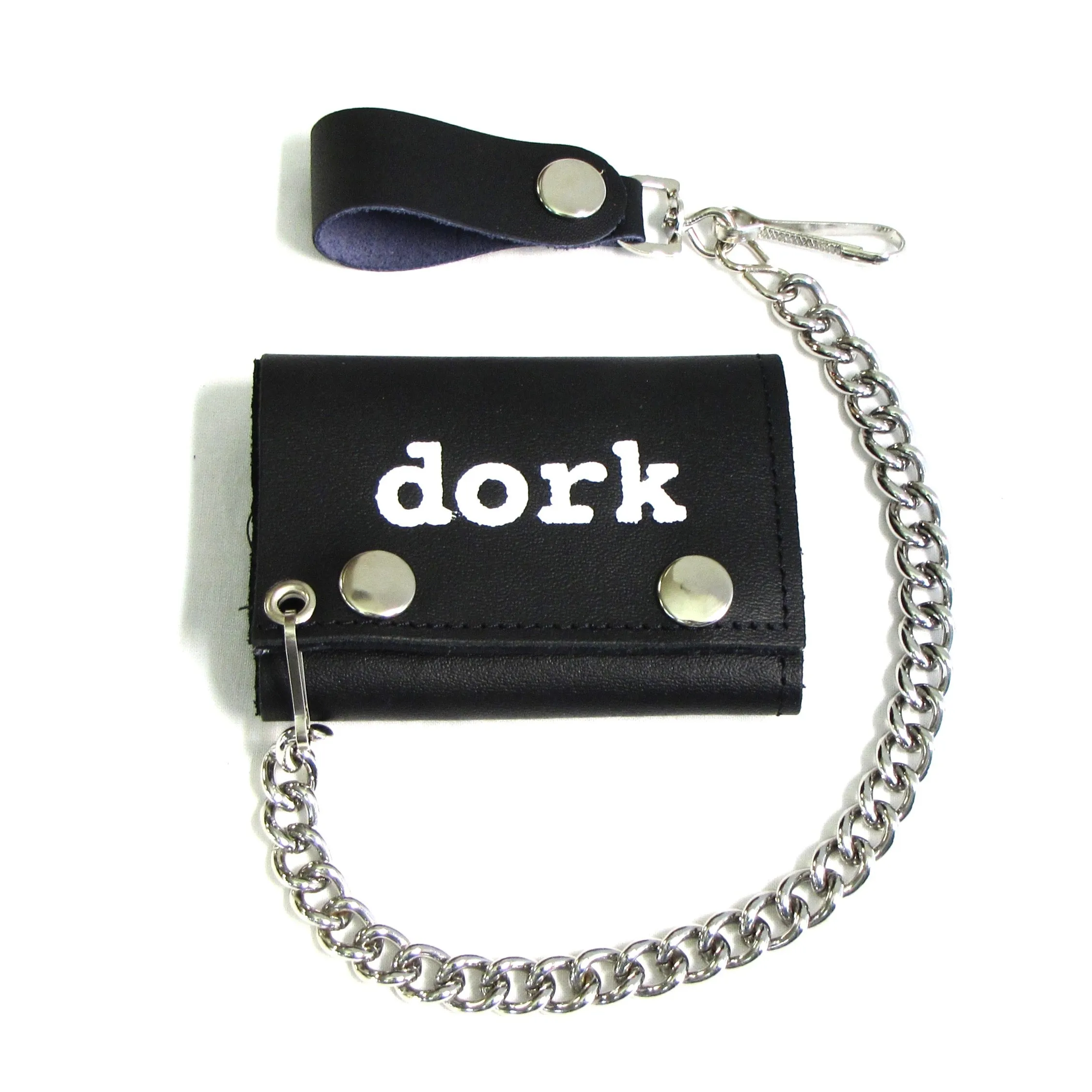 TC304-153  Tri-Fold Wallet w/ Chain- Dork