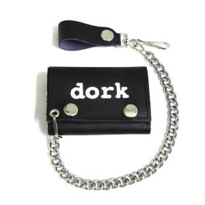 TC304-153  Tri-Fold Wallet w/ Chain- Dork