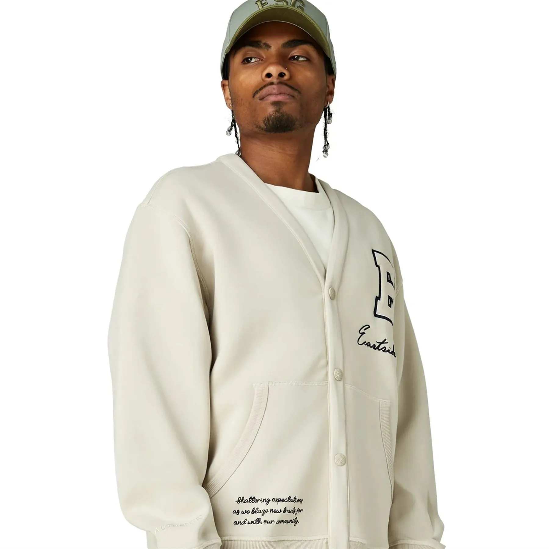 Tech Fleece Lined Snap Cardigan Pumice
