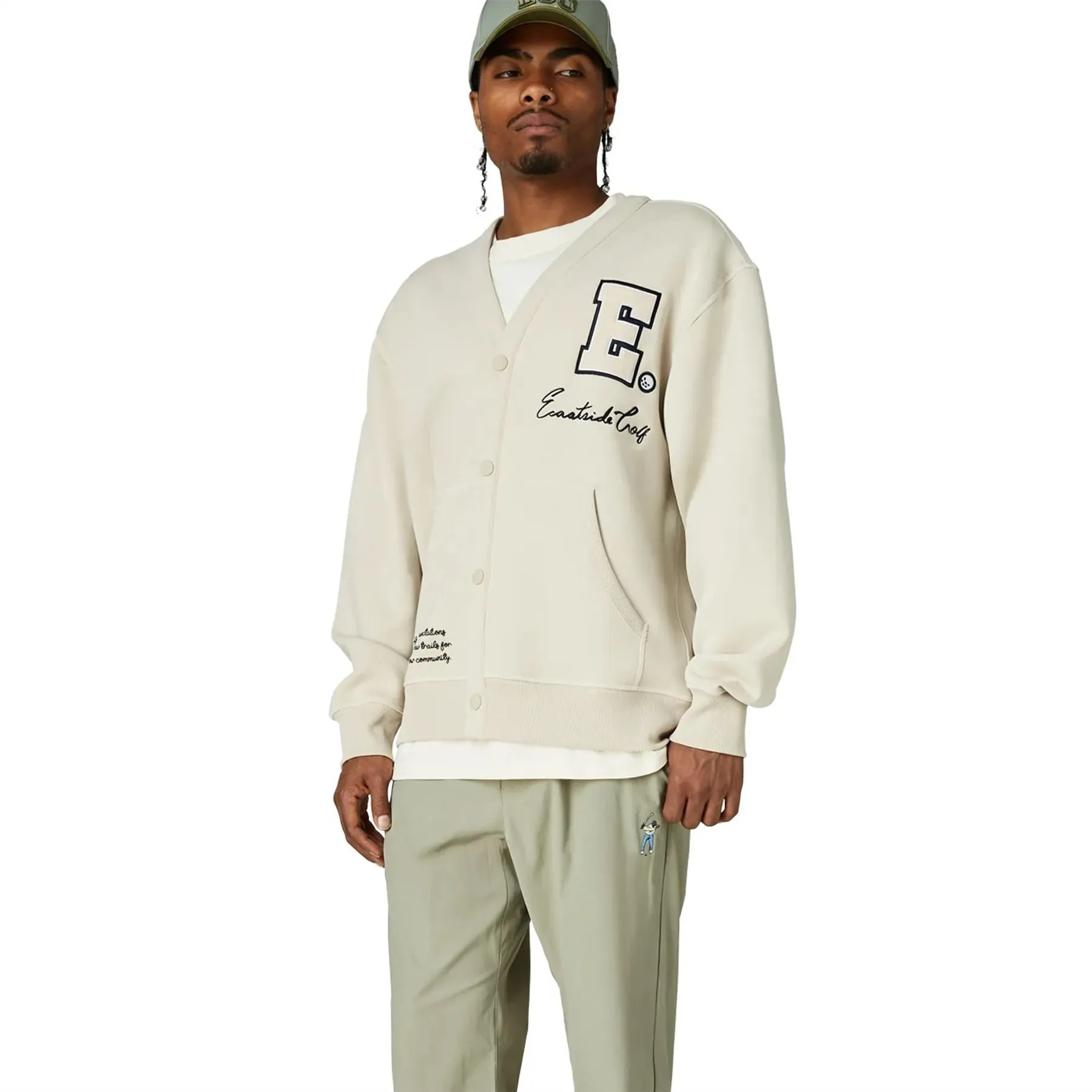 Tech Fleece Lined Snap Cardigan Pumice