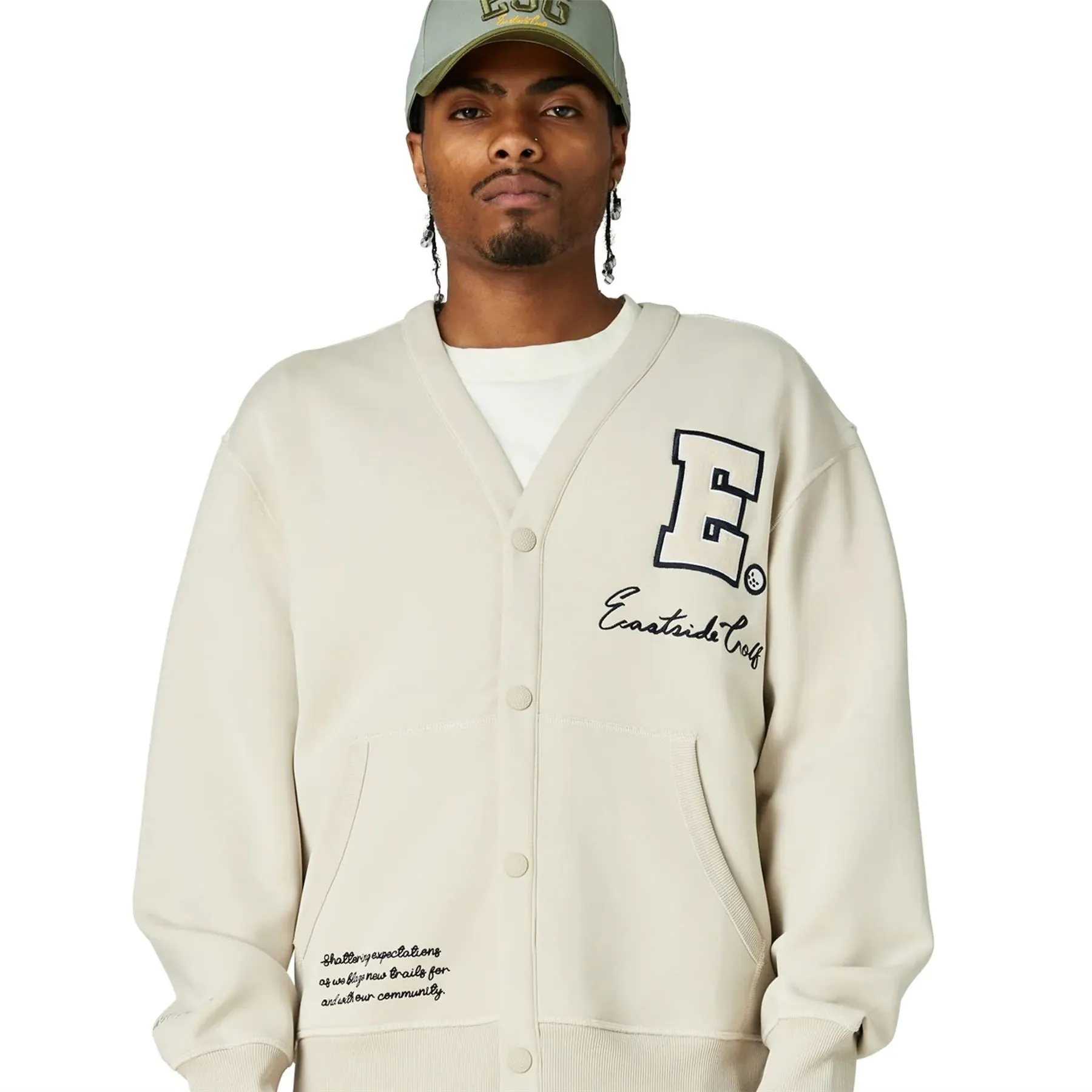 Tech Fleece Lined Snap Cardigan Pumice