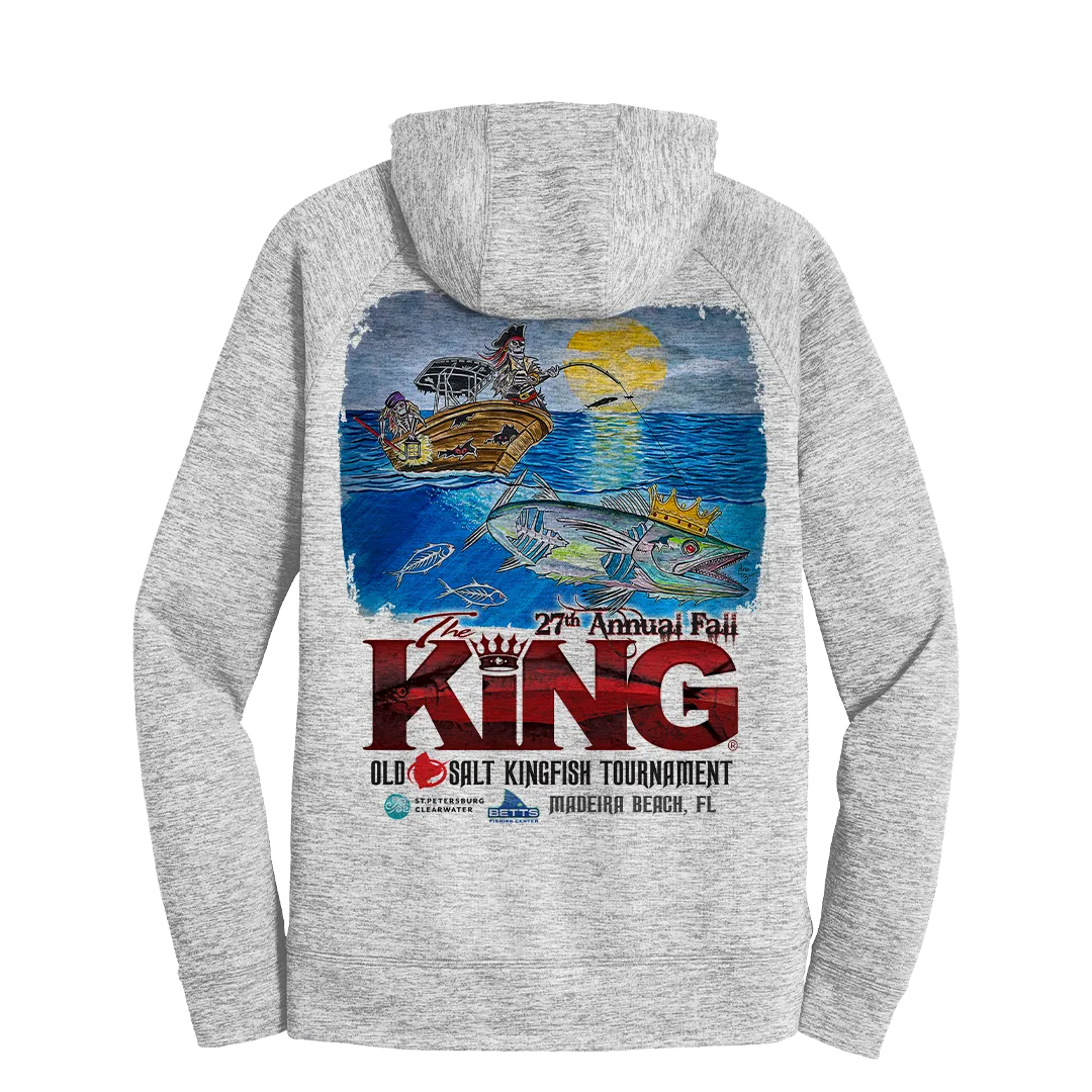 The KING - Fall 2020 - Long Sleeve - Fleece Tournament Hoodie - Grey Fleck