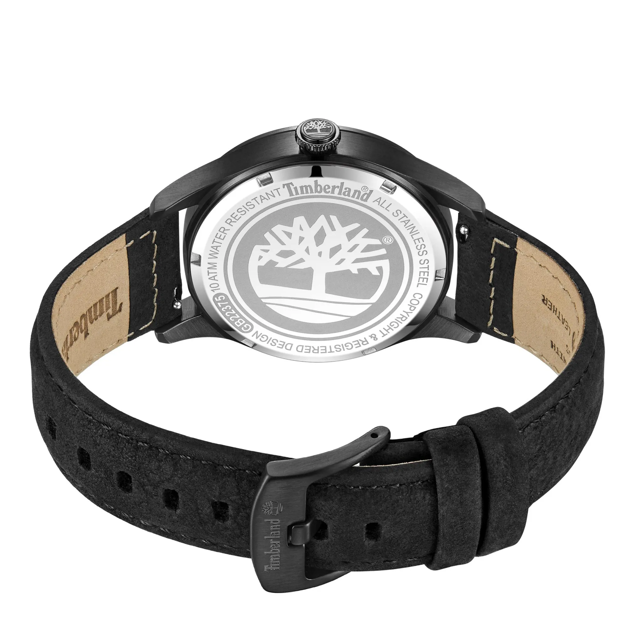 Timberland Cornwall Black Dial Black leather strap Men's watch