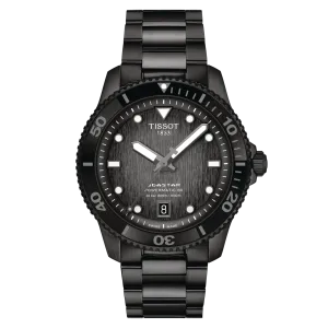 Tissot Seastar 1000 Powermatic 80 40mm Black PVD Men's Watch T1208073305100