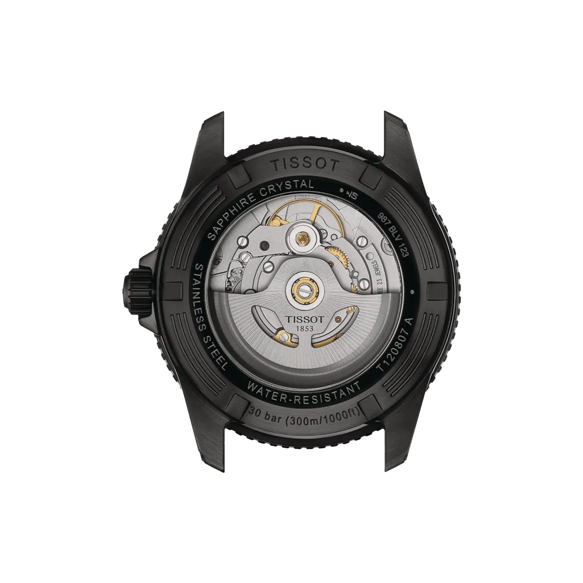 Tissot Seastar 1000 Powermatic 80 40mm Black PVD Men's Watch T1208073305100