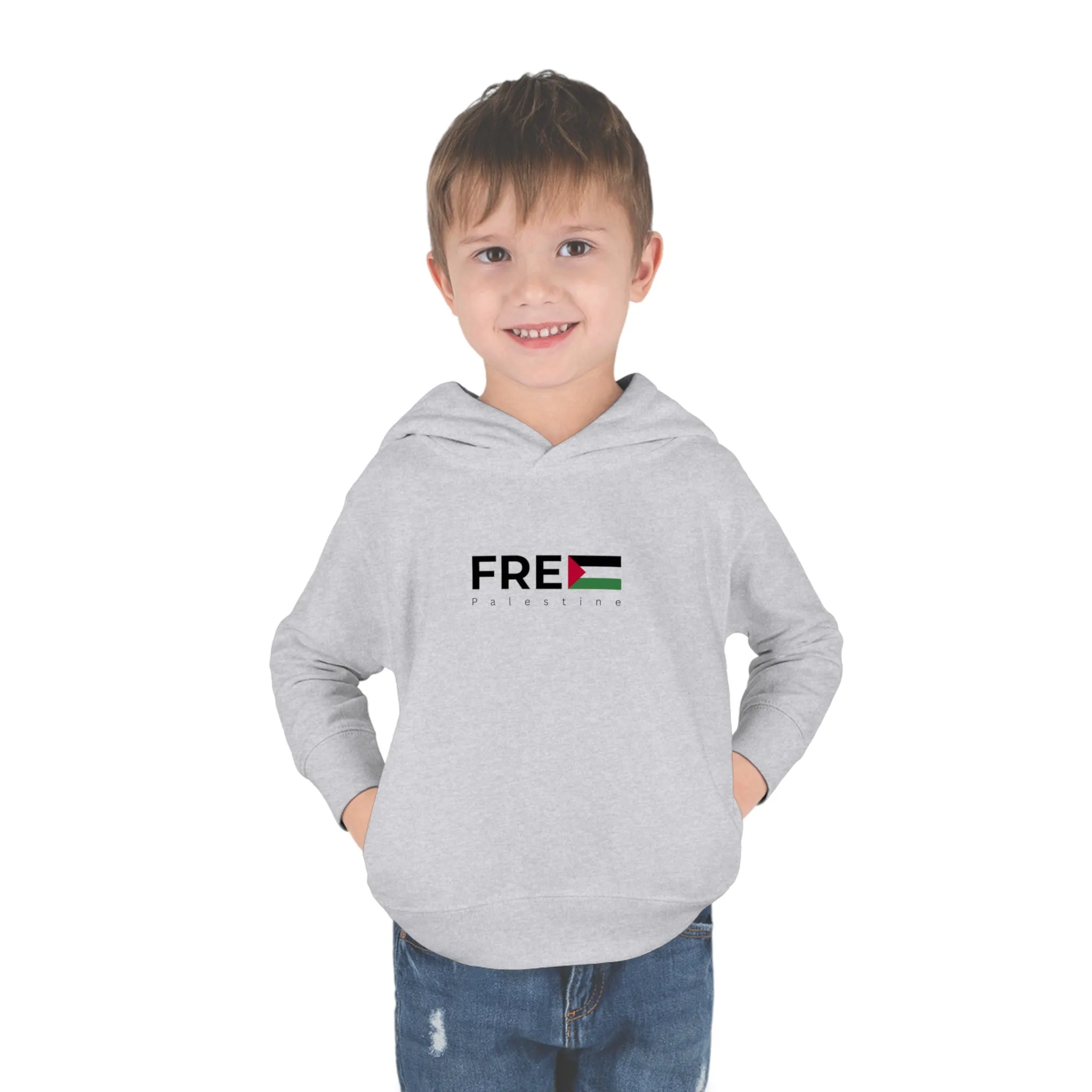 Toddler Pullover Fleece Hoodie - Free Palestine