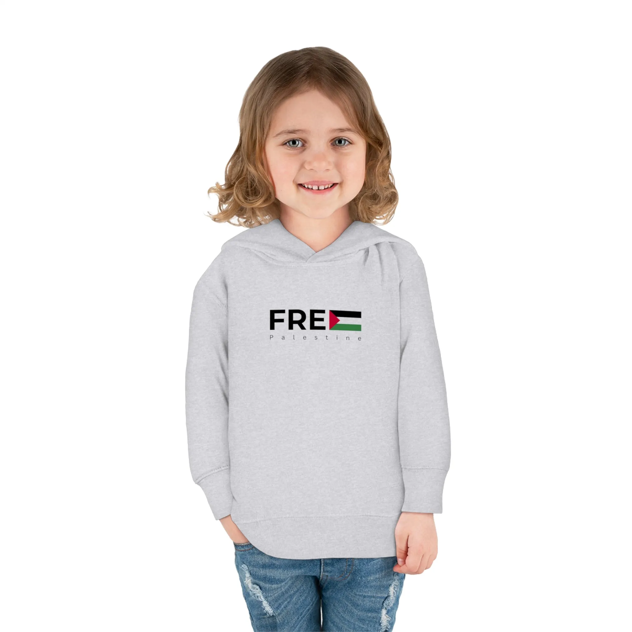 Toddler Pullover Fleece Hoodie - Free Palestine