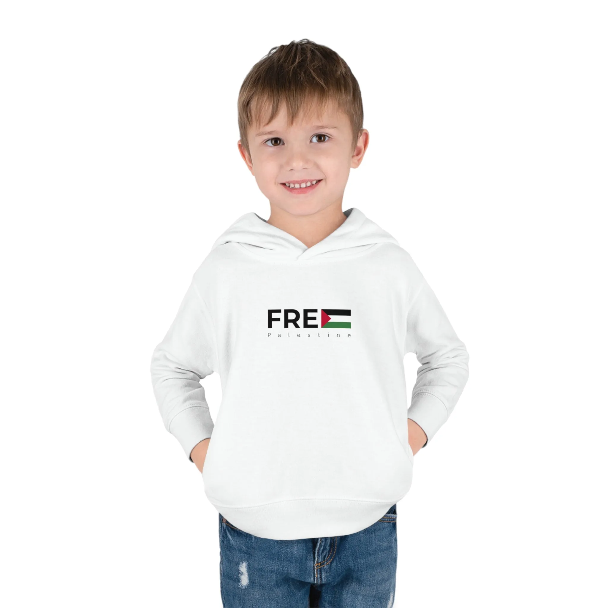 Toddler Pullover Fleece Hoodie - Free Palestine