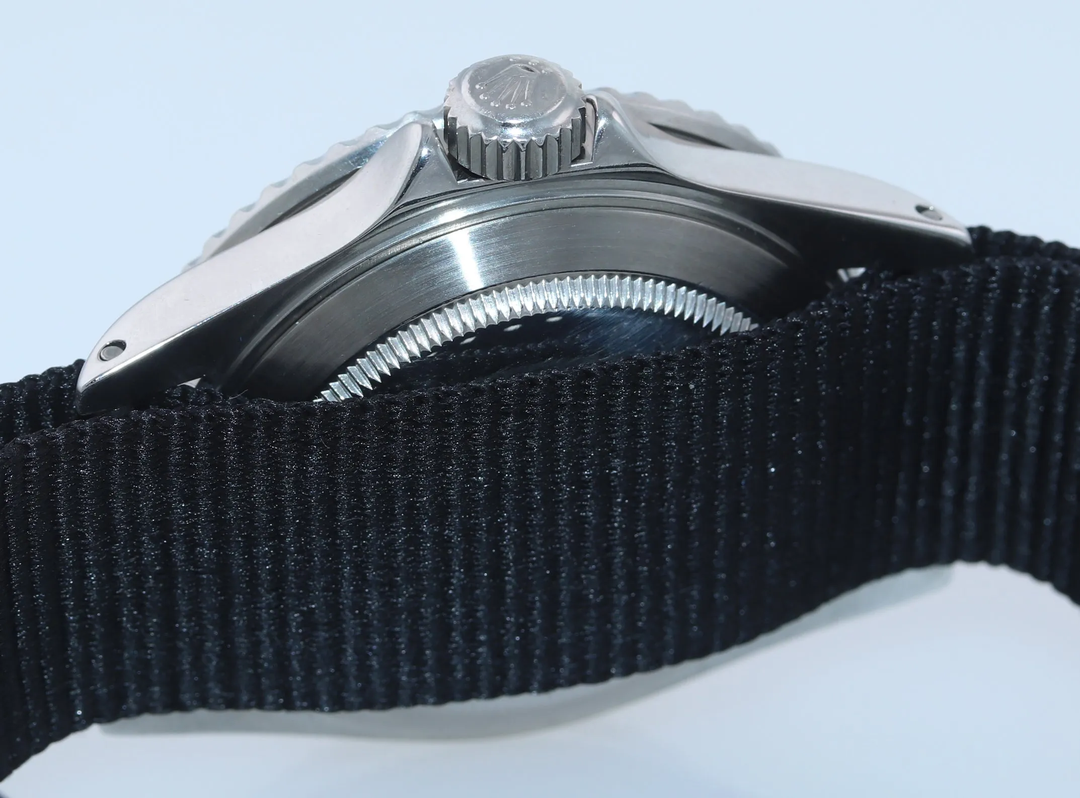 TRITIUM Rolex Submariner Date 16610 Stainless Steel Black NATO 40mm Dive Watch