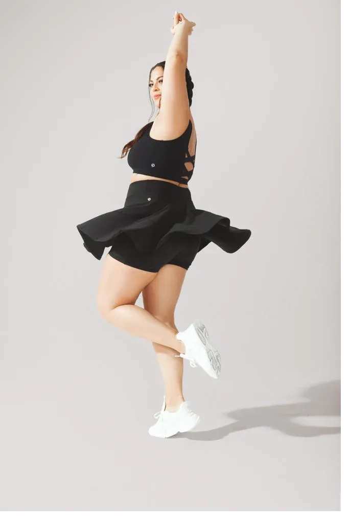 Twirl Skort - Black