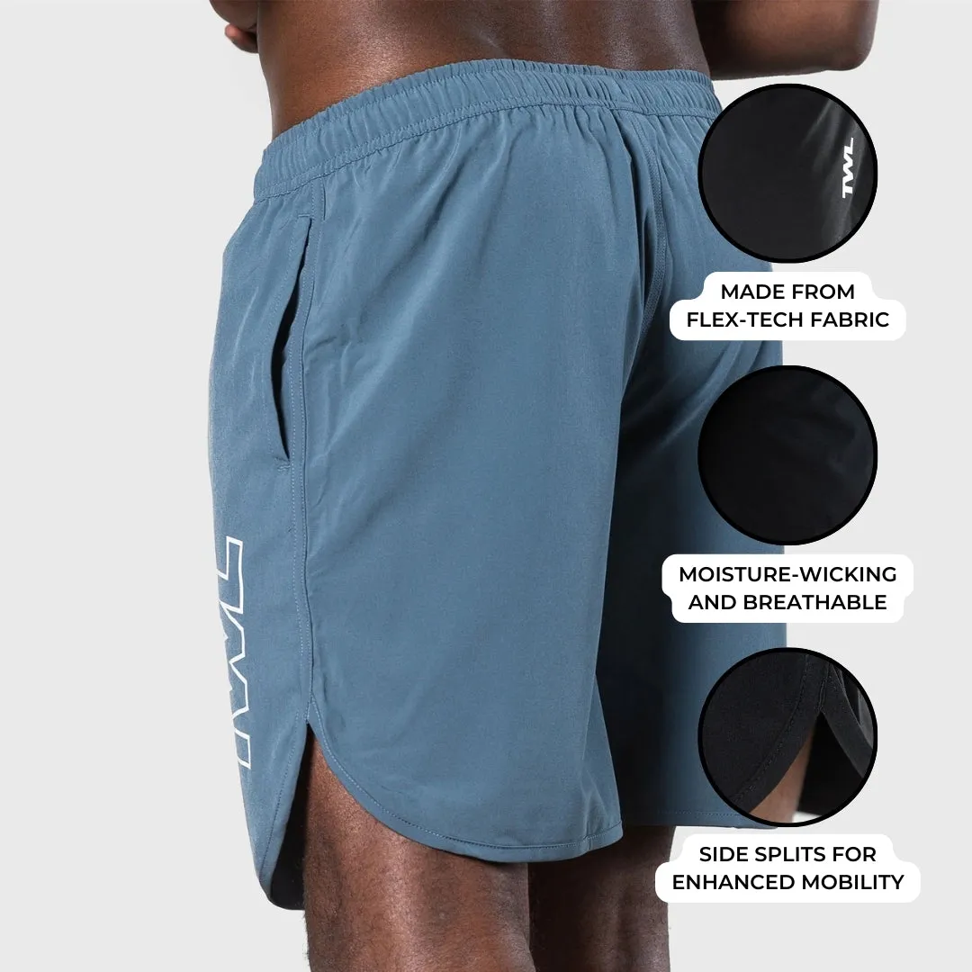 TWL - MEN'S FLEX SHORTS - ATHLETE - PEWTER/WHITE