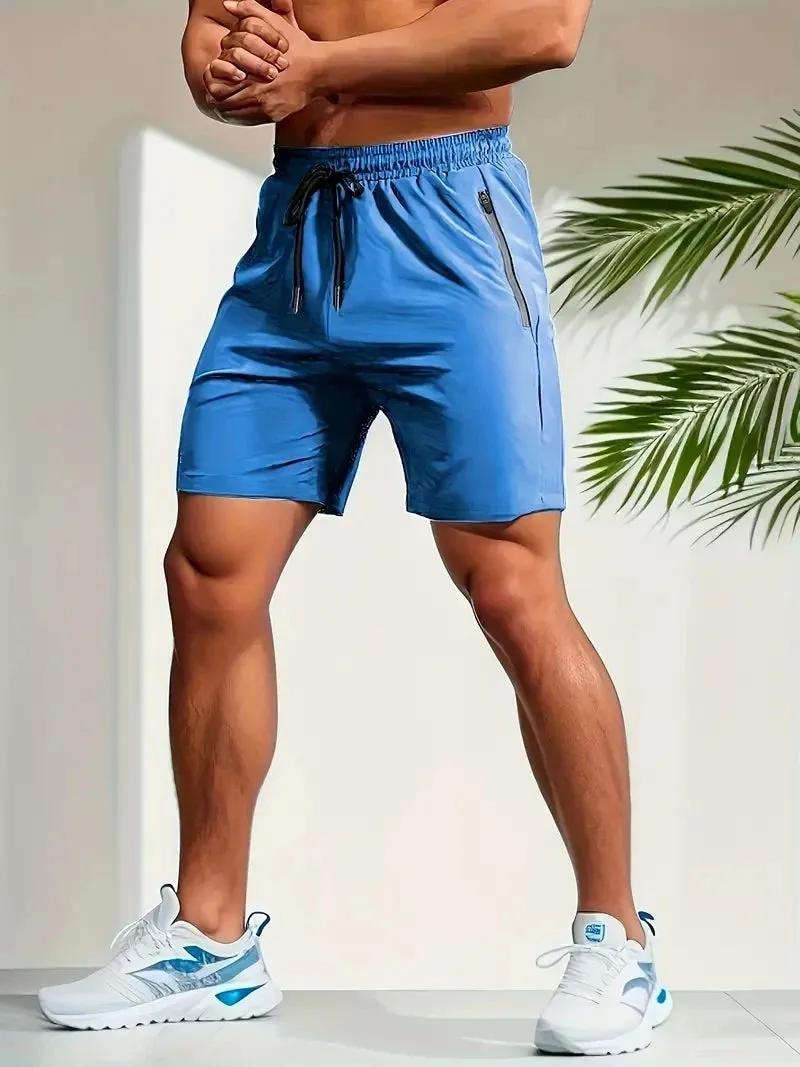 UETEEY Quick-Dry Gym Shorts for Men Fitness
