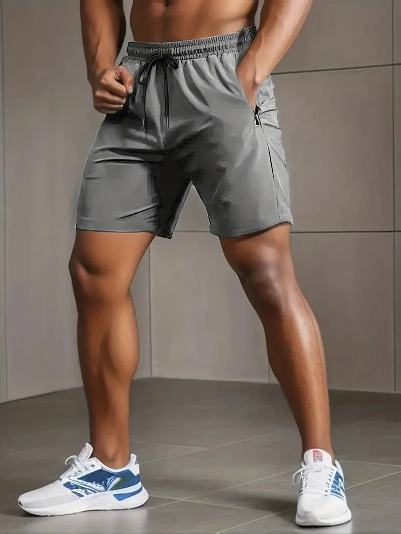 UETEEY Quick-Dry Gym Shorts for Men Fitness