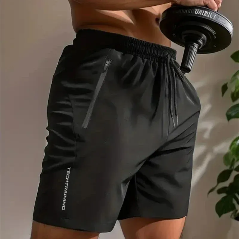 UETEEY Quick-Dry Gym Shorts for Men Fitness