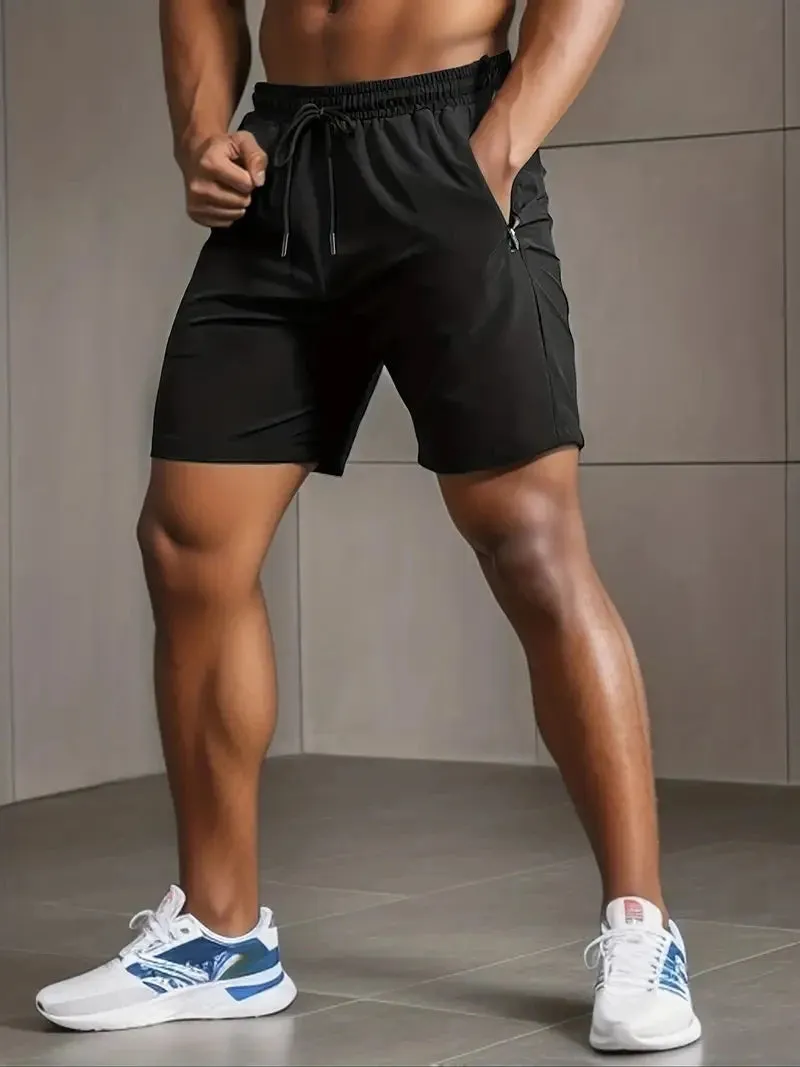 UETEEY Quick-Dry Gym Shorts for Men Fitness