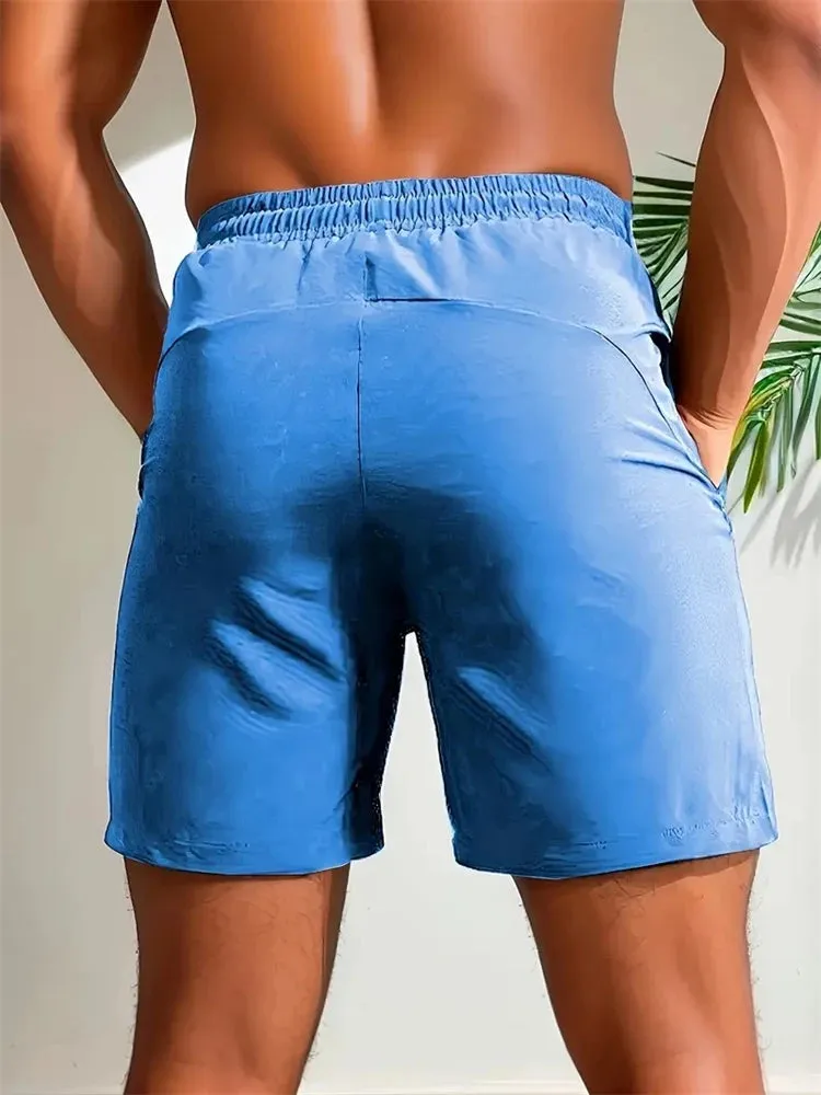 UETEEY Quick-Dry Gym Shorts for Men Fitness