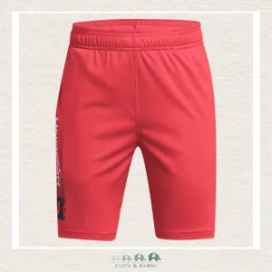 Under Armour Youth Boys' Tech™ Wordmark Shorts Red Solstice
