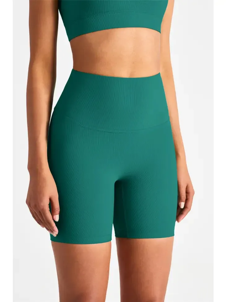Uptown Ribbed Biker Shorts