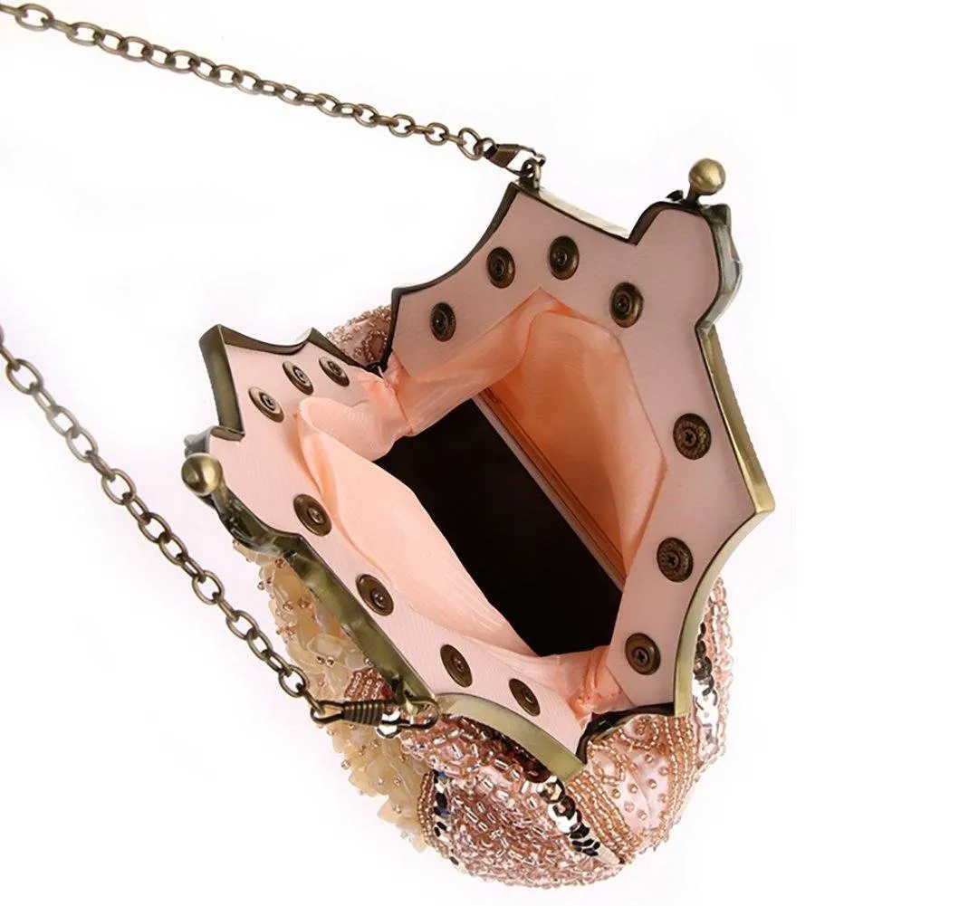 Vintage Style Fully Beaded Handmade Evening Handbag|JaosWish