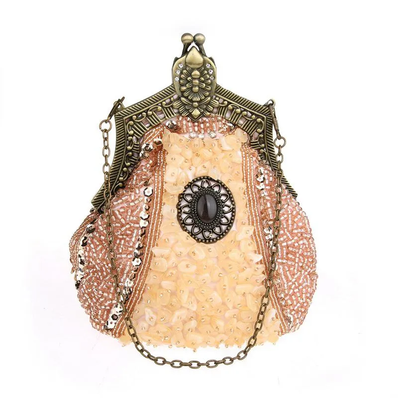 Vintage Style Fully Beaded Handmade Evening Handbag|JaosWish