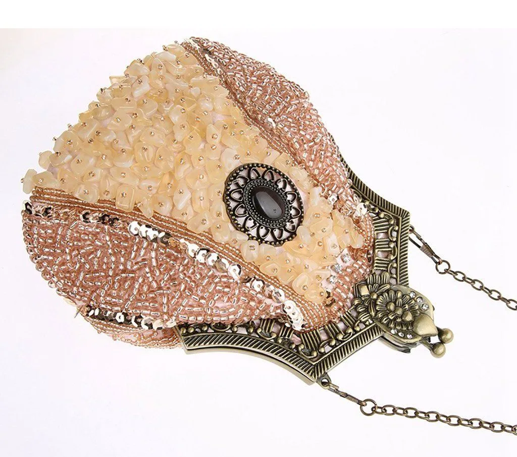 Vintage Style Fully Beaded Handmade Evening Handbag|JaosWish