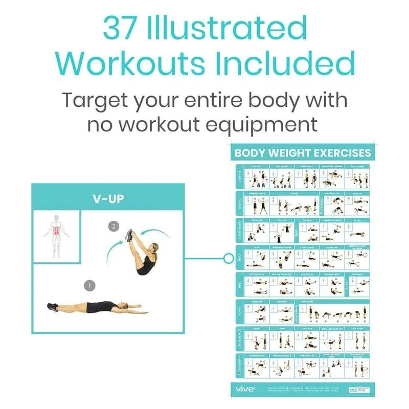 Vive Bodyweight Workout Poster