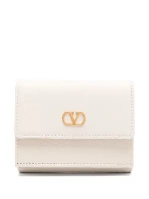 Vlogo signature leather wallet