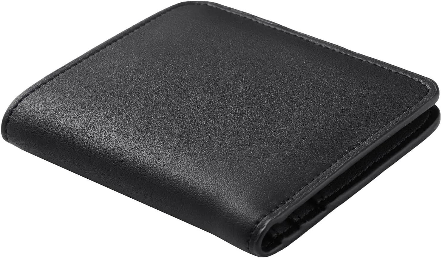 Waxed Leather Bifold Wallet for Women with Zipper Coin Pocket