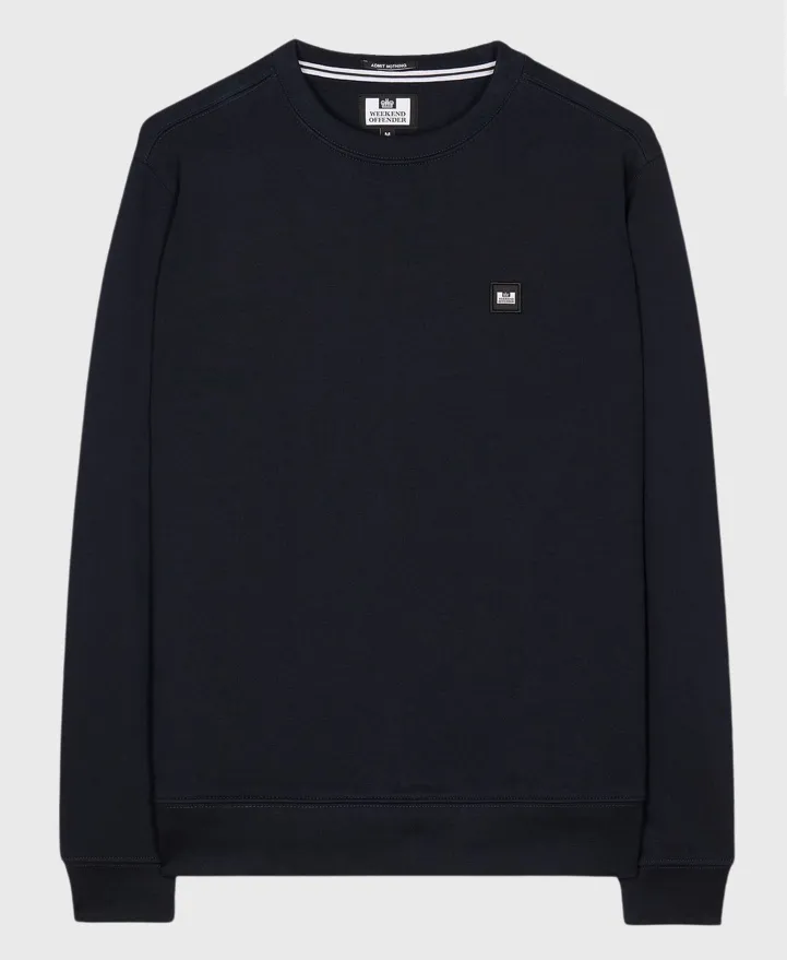 Weekend Offender Ferrer Badge Sweatshirt Navy