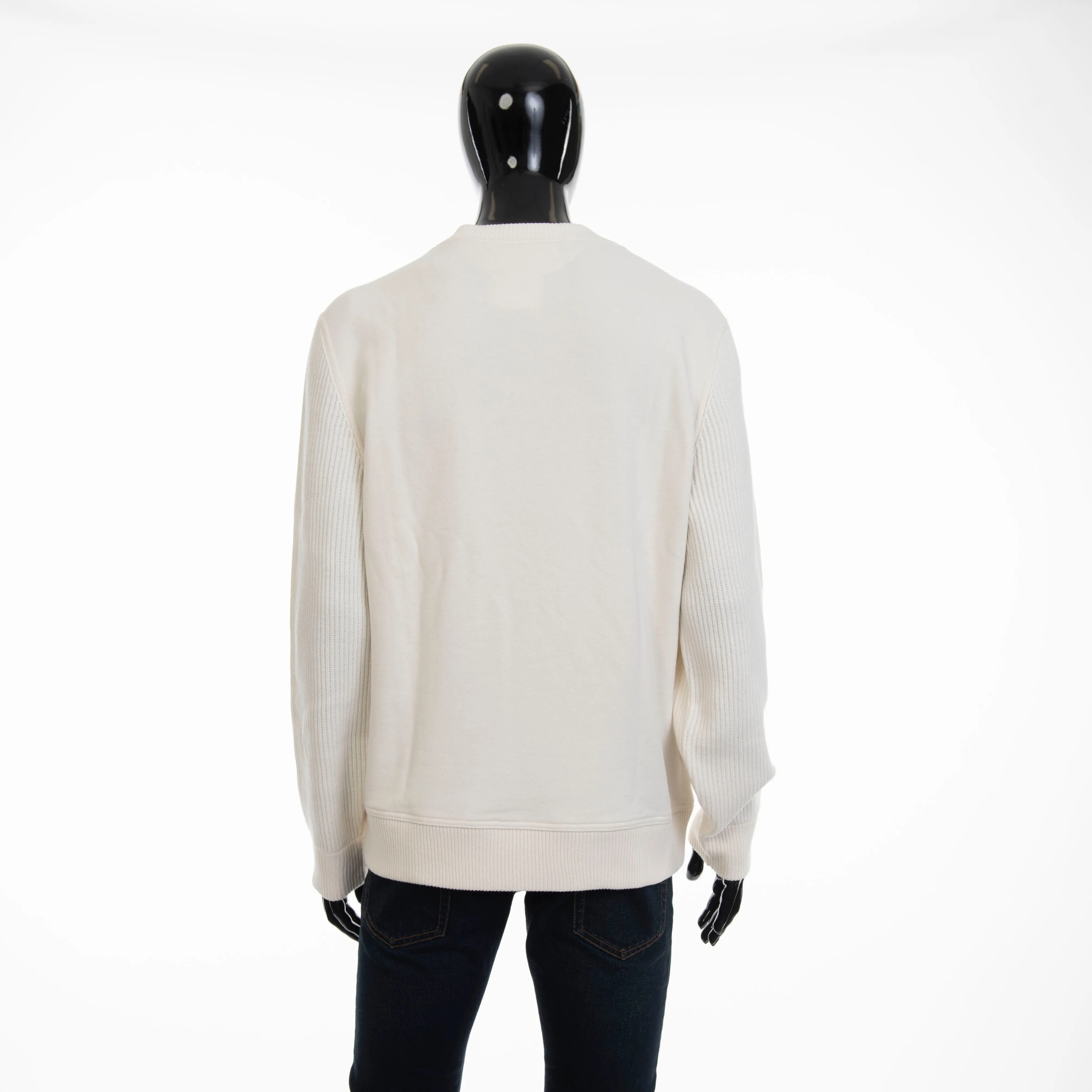 White Cashmere Sweatshirt-Style Cardigan With Hood