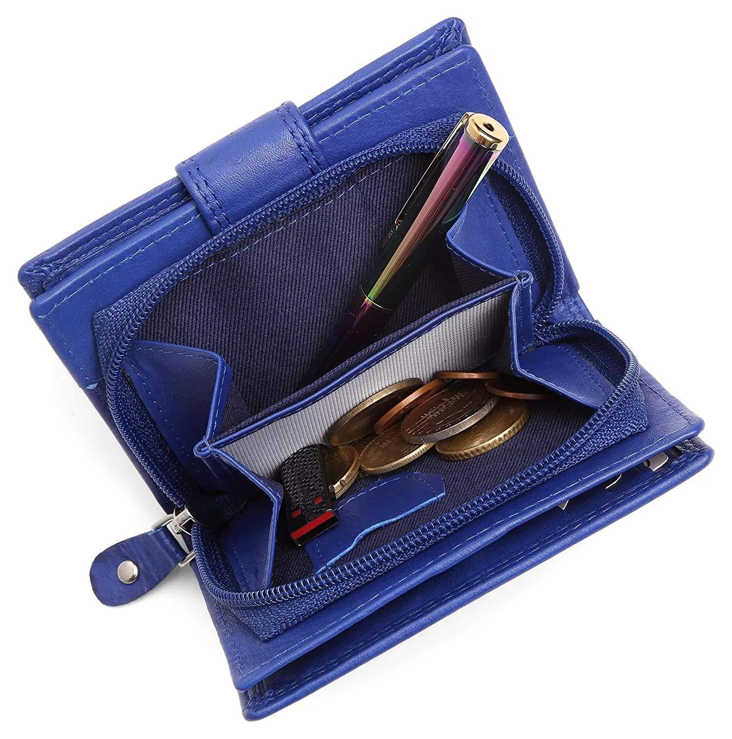 WILDHORN® Women's Leather Wallet and Pen Combo Set