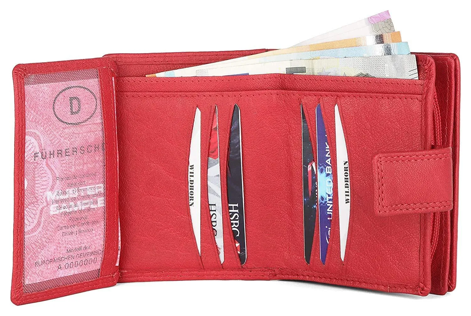 WILDHORN® Women's Leather Wallet and Pen Combo Set