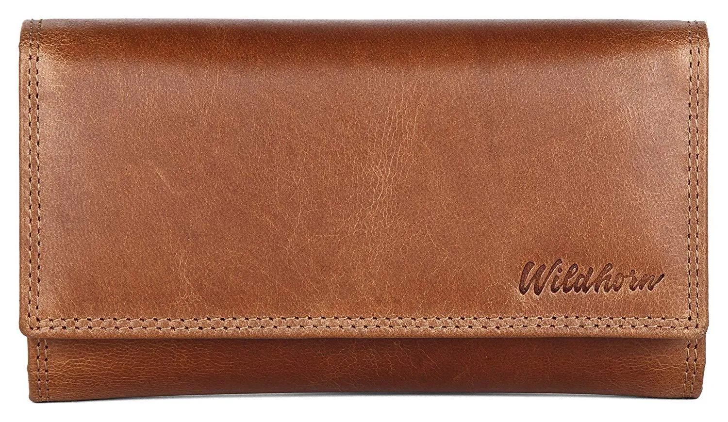 WildHorn®Women's Leather Wallet and Pen Combo Set
