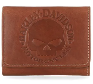 Willie G Trifold Wallet - Cognac