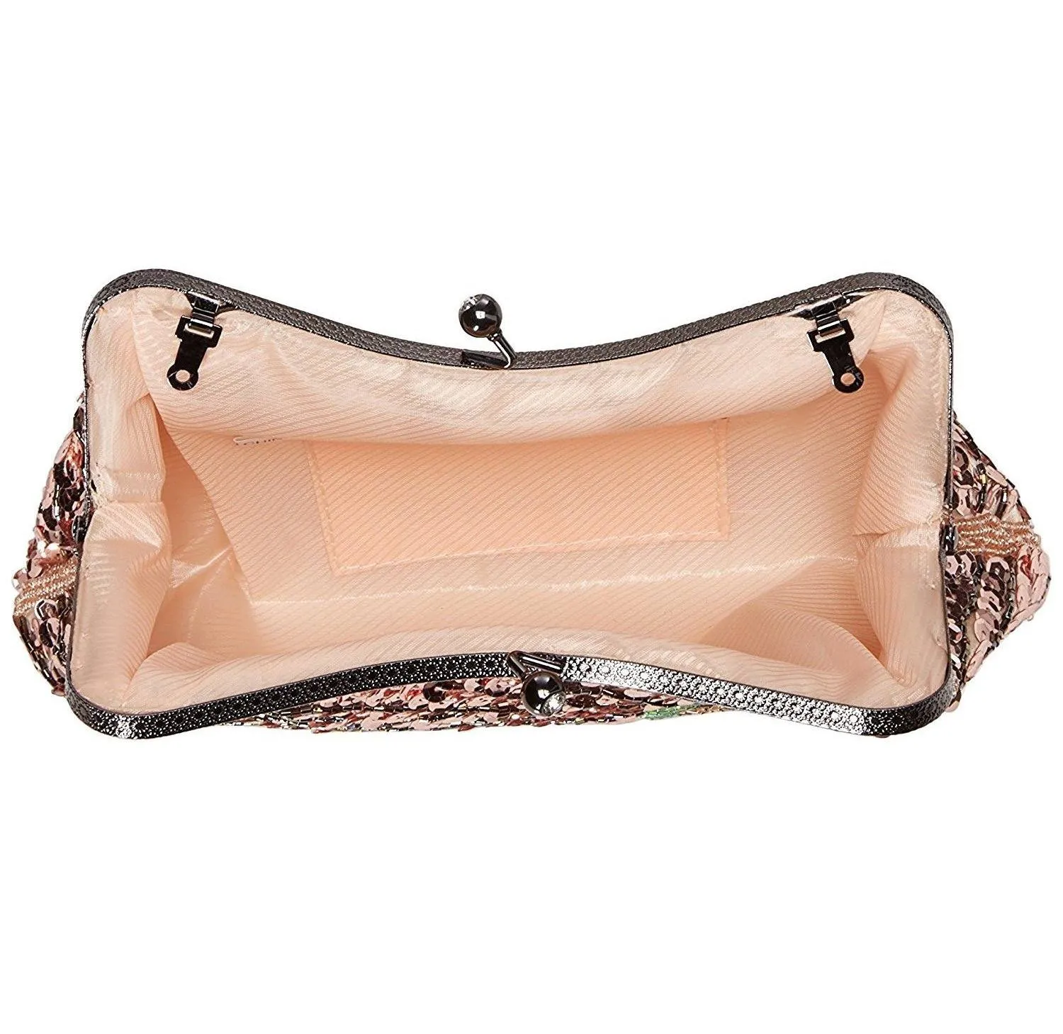 Woman Handbag Beaded Clutch Peacock Sequin Evening Bag