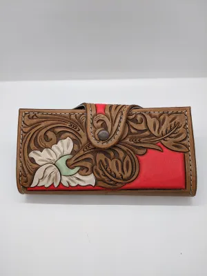 Womans Clutch Wallet Hot Pink