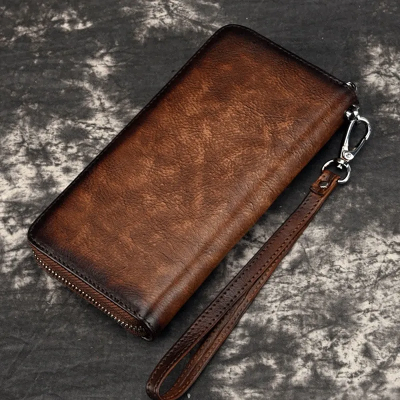 Women Natural Skin Long Wallet