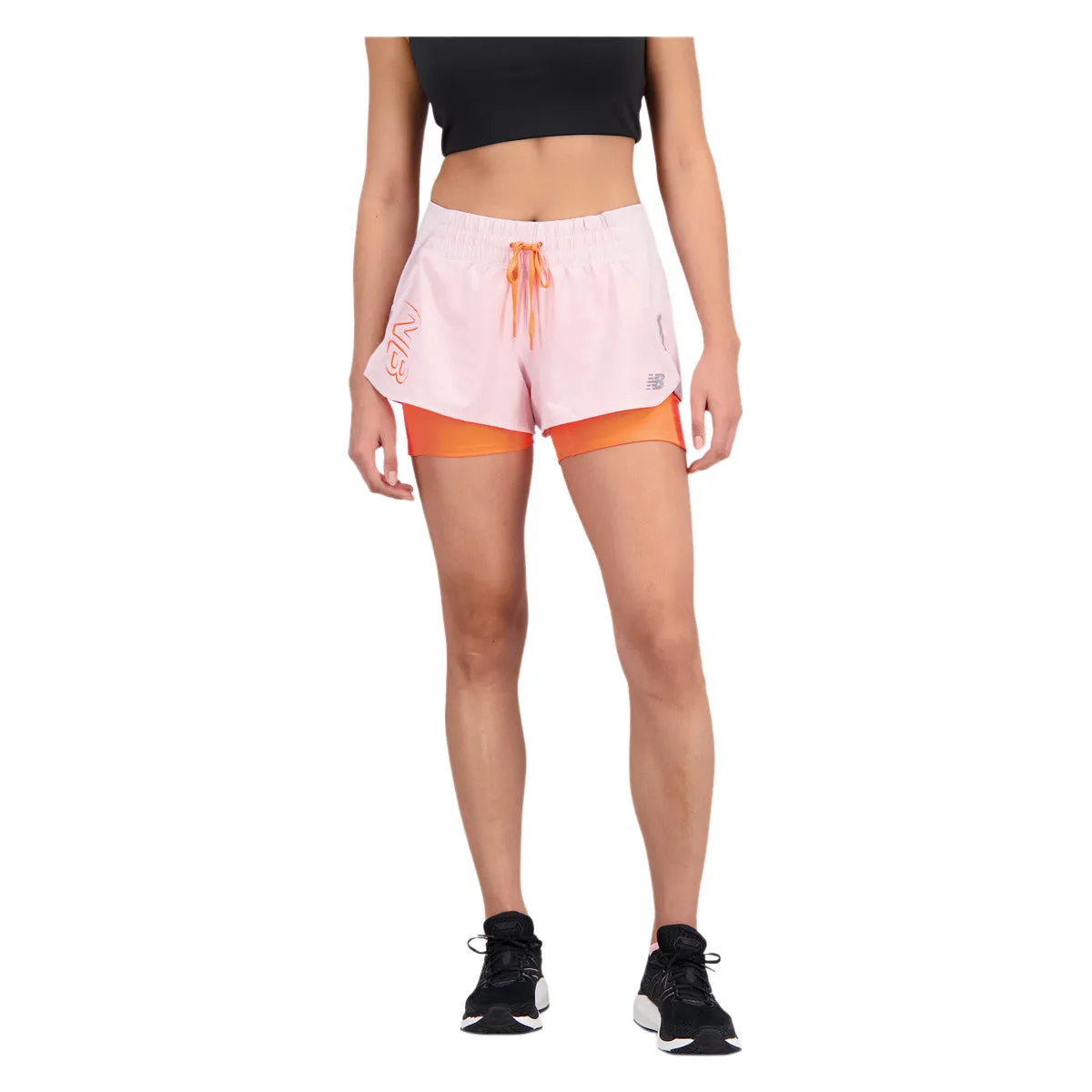 Women's Printed Impact Run 2-in-1 Running Shorts