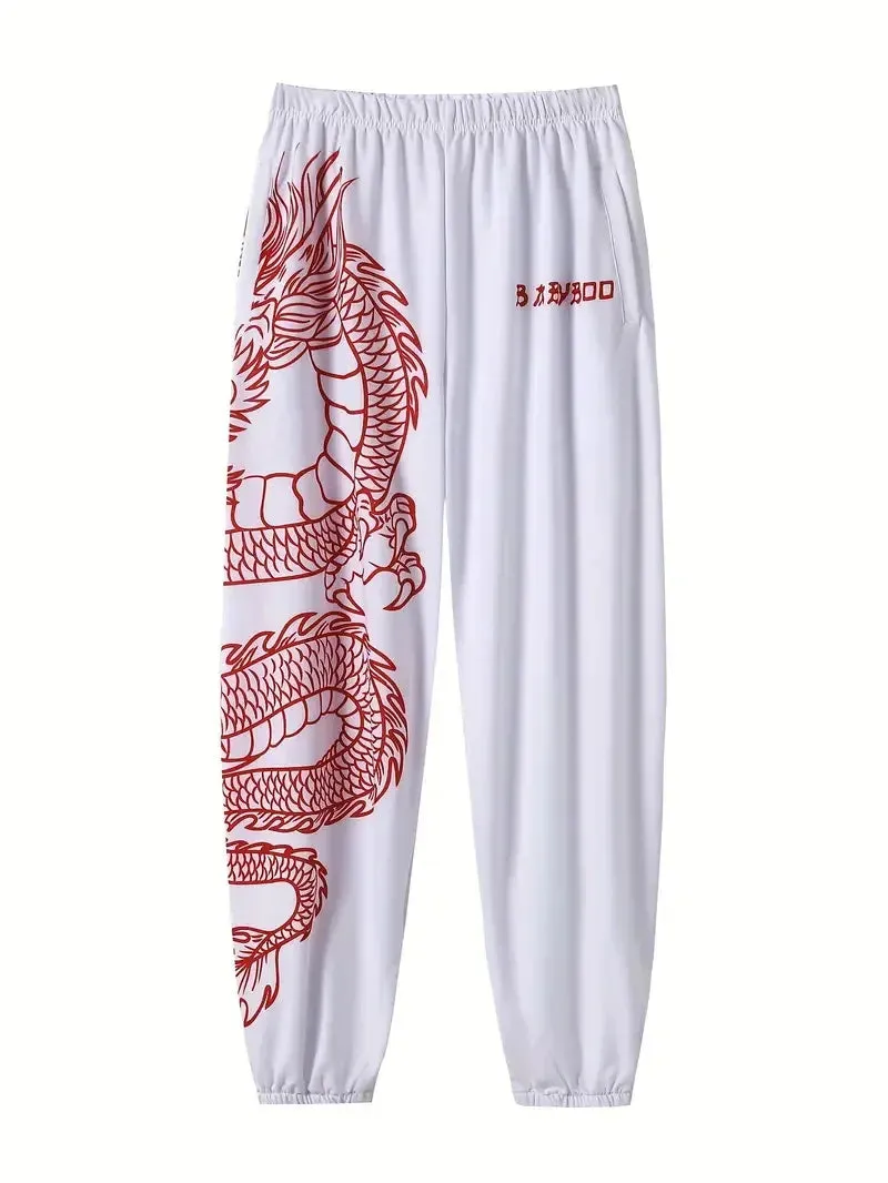 Women's Streetwear Elastic Waist Joggers – Sporty & Trendy