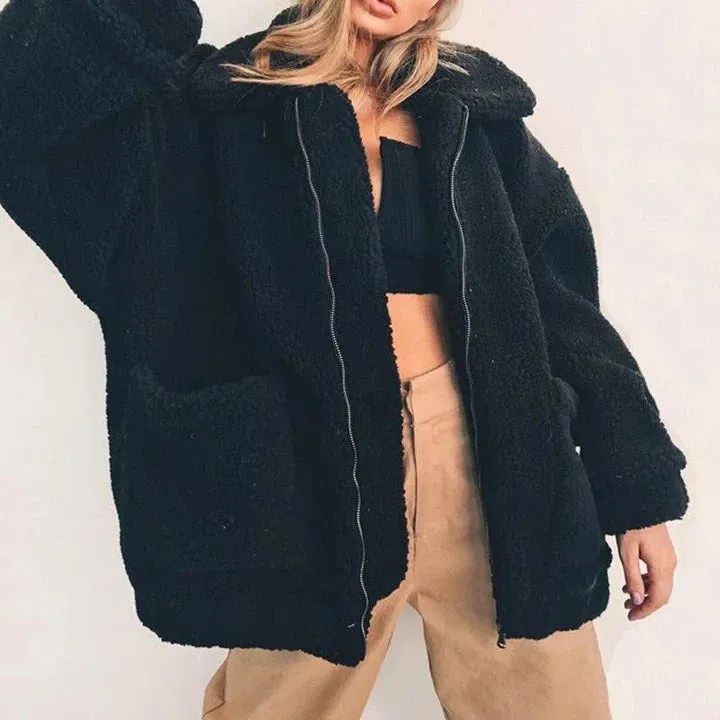Women's Wide-Collar Skye Fleece Sweatshirt