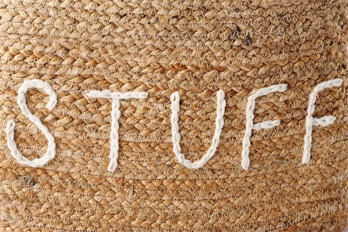 Woven Seagrass Basket with Etc. or Stuff