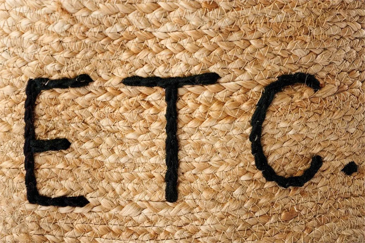 Woven Seagrass Basket with Etc. or Stuff