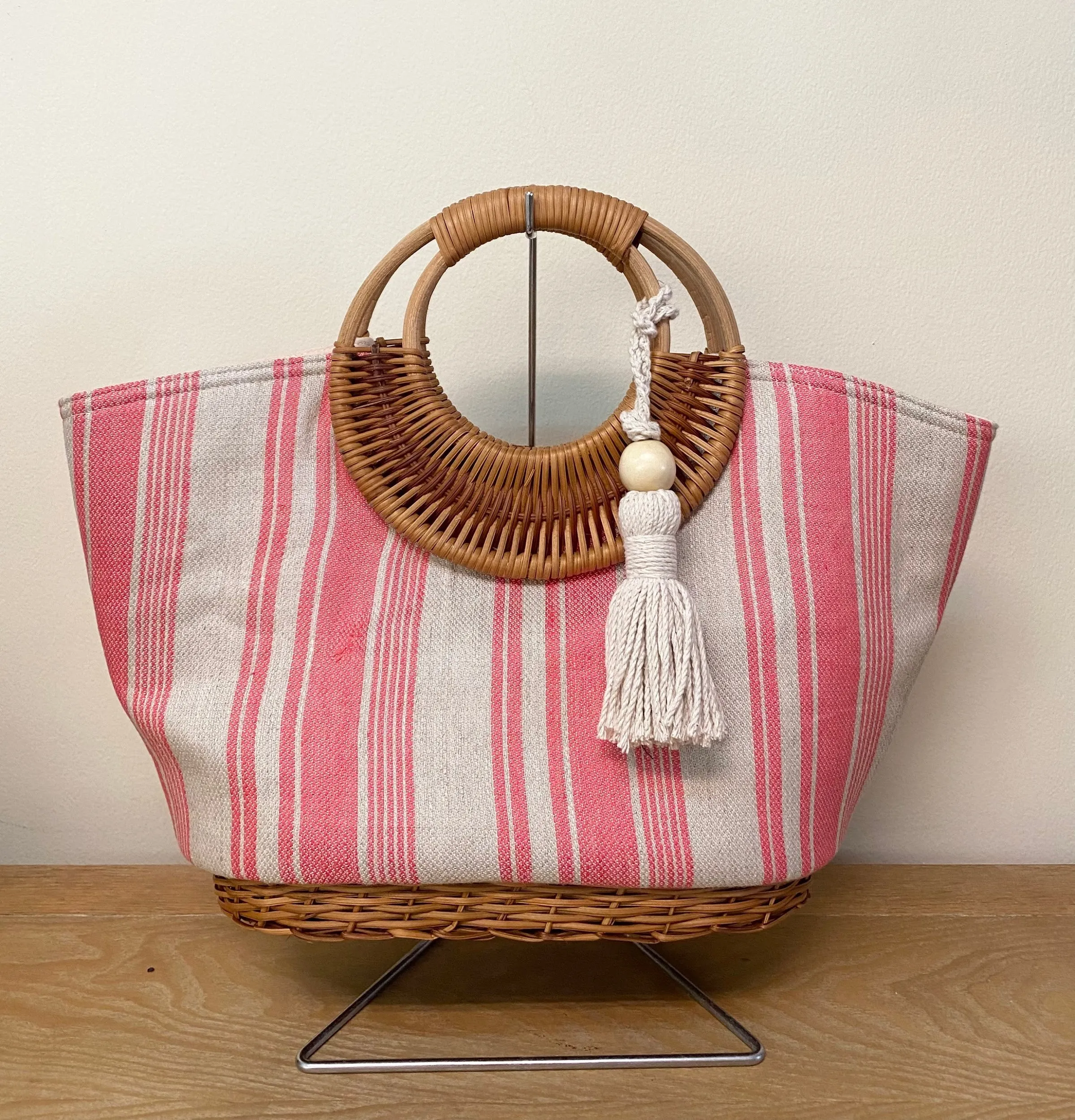Woven Straw Handbag