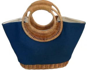 Woven Straw Handbag