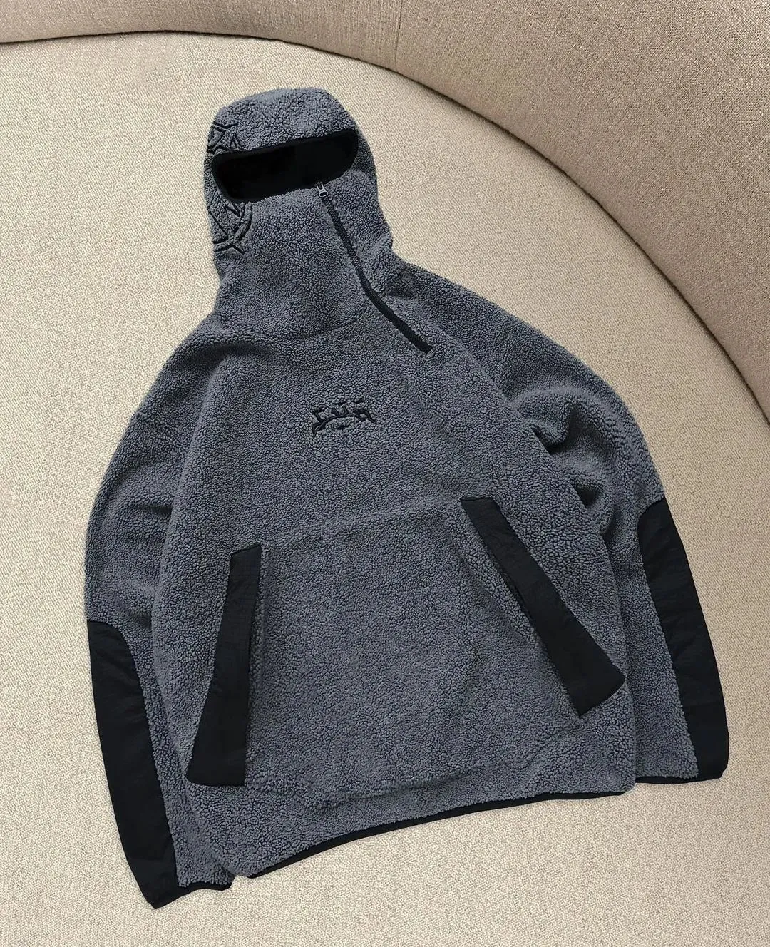 Y2k Fleece Heavy Striped Hoodie