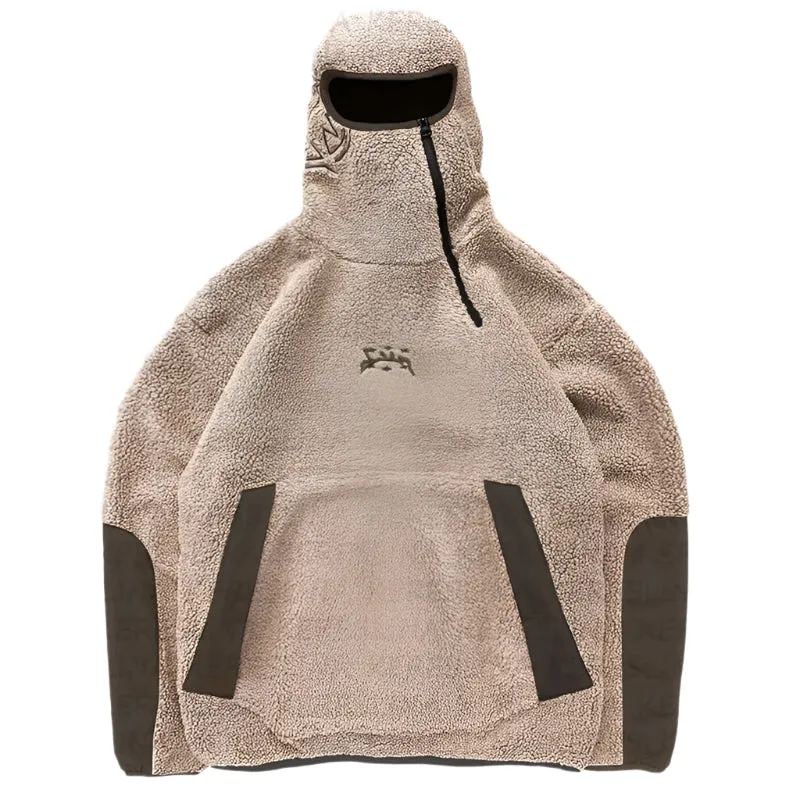 Y2k Fleece Heavy Striped Hoodie
