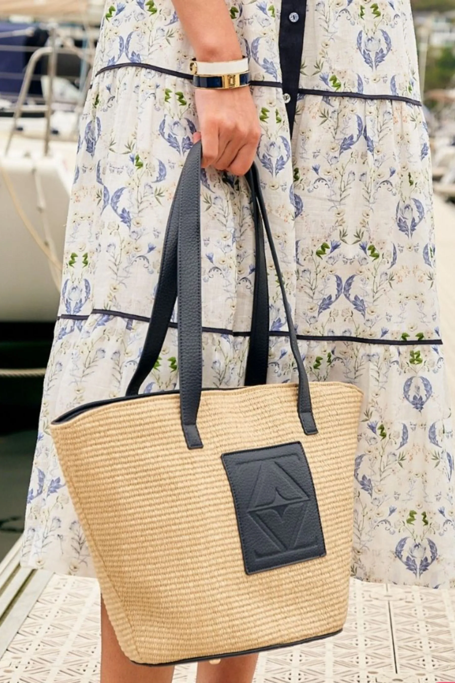 Zanzibar Palma Tote | Navy